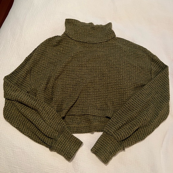 Free People Long Sleeve Mock Neck Shirt - Picture 2 of 3